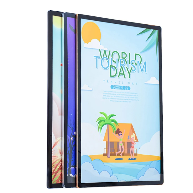 in stock 20x28 inch a1 plastic black window slim poster frame