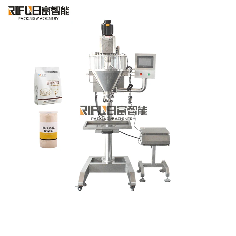 Semi-automatic flour spice powder filling machine/manual screw filling machine