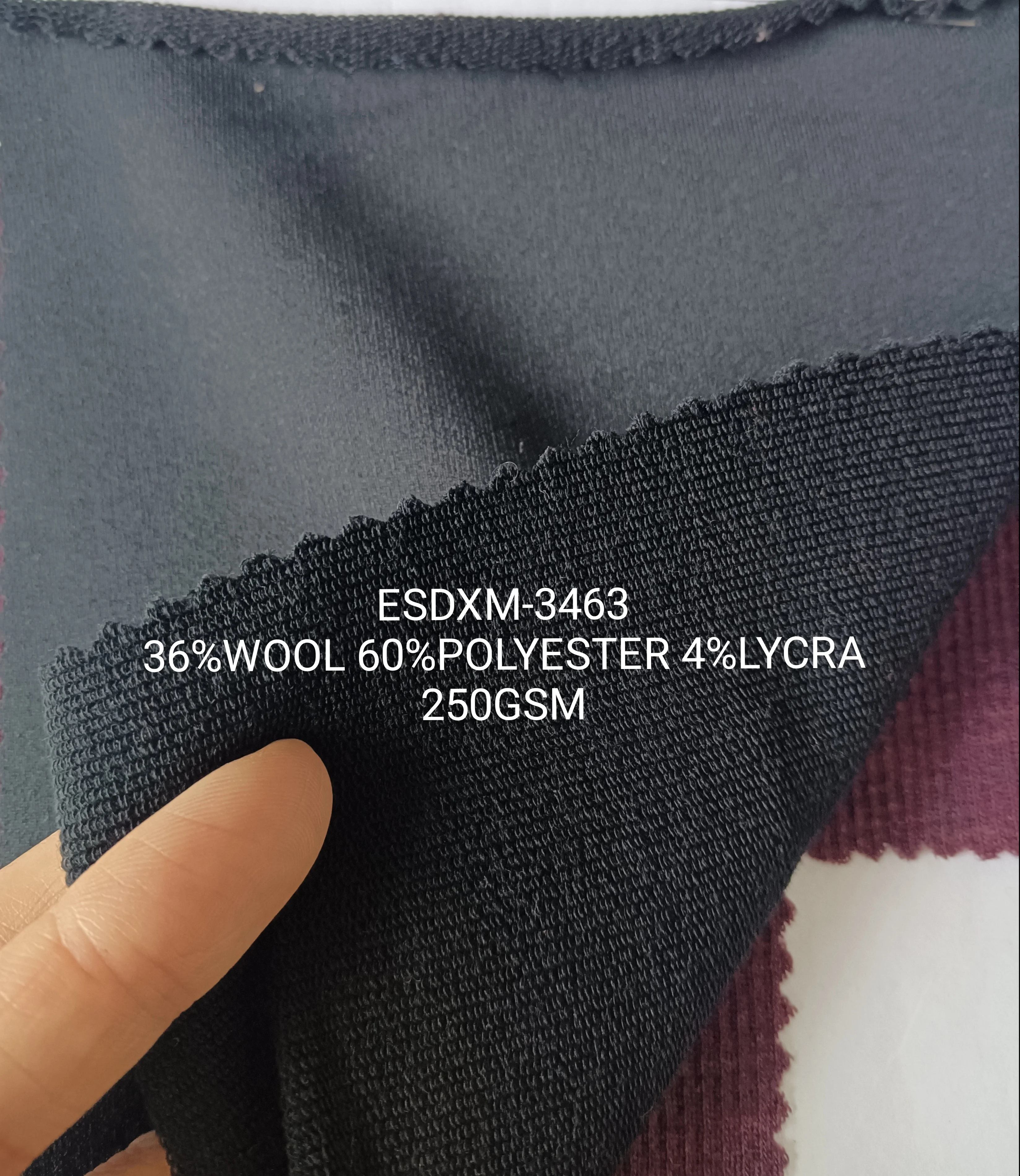 High quality merino wool knit jersey fabric for clothes