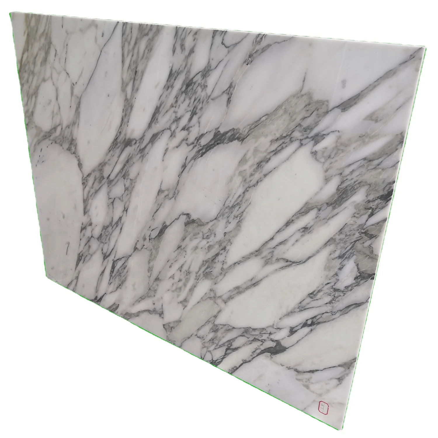 Arabescato Marble Thin Stone Veneer Composite Tile with Ceramic Backer for Flooring