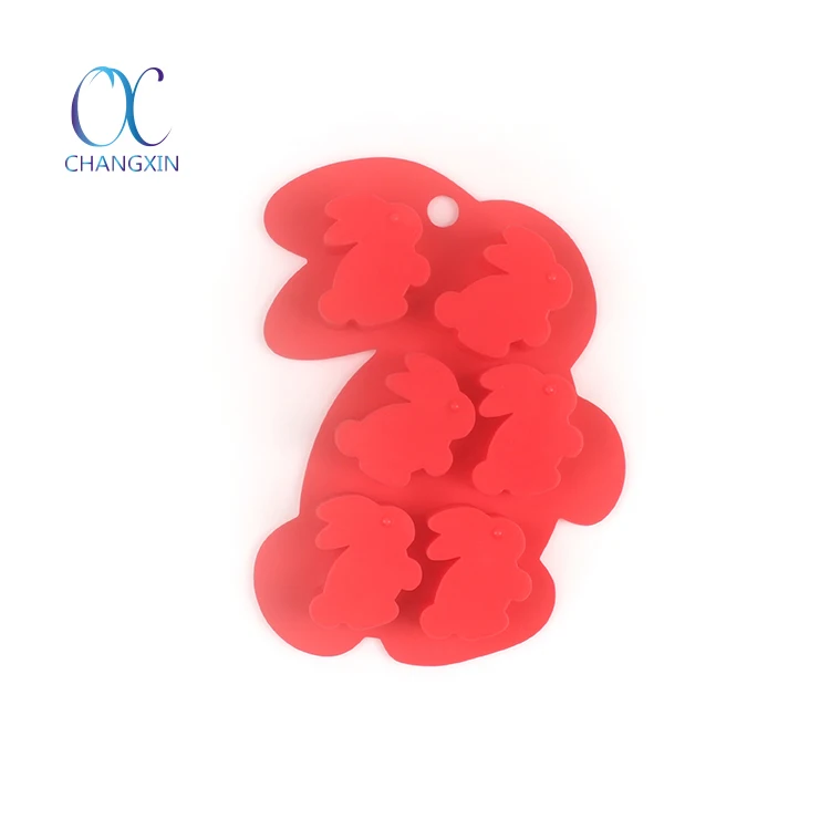Wholesale Food Grade Rabbit Shape Baking Mould Silicone Panna Cotta Mold