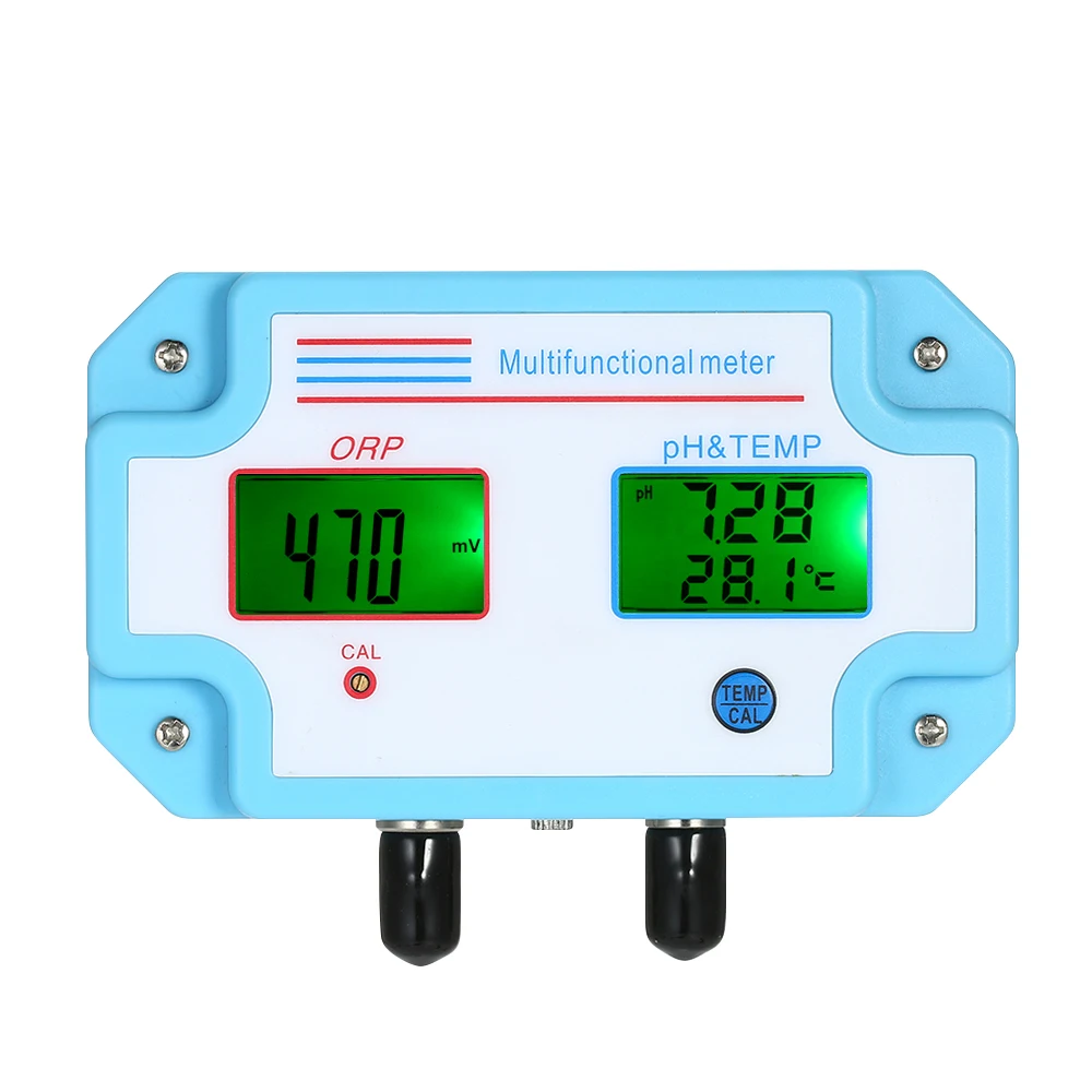 3-in-1 long-term water temperature monitoring meter and ORP tester