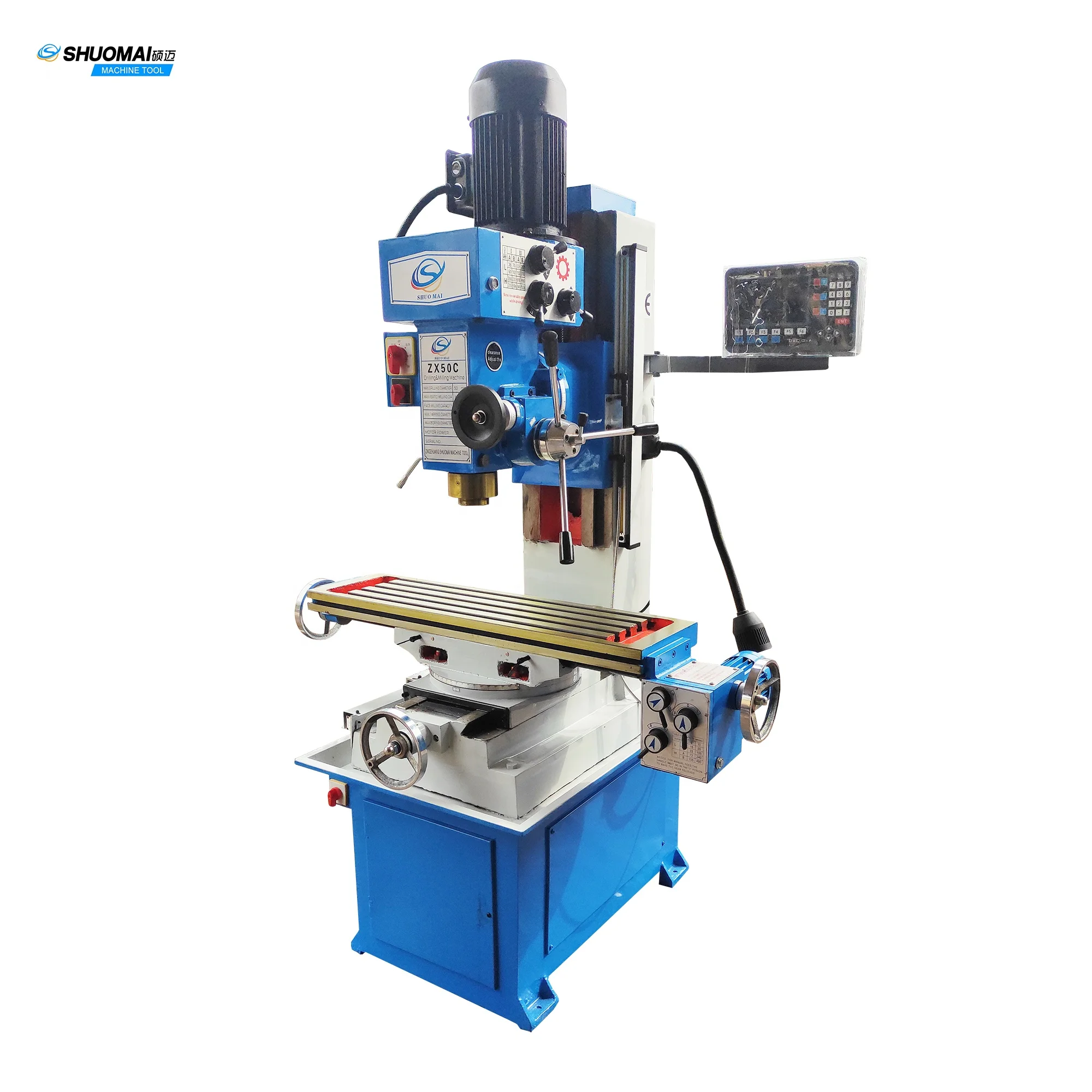 ZX50 ZX50C vertical universal manual mill drill metal milling and drilling machine