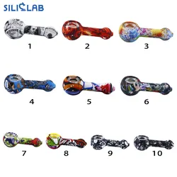 Custom Silicone Smoking Pipe Tobacco Hand Smoke Holder Pipes Smoking Headshop Smoker Accessories