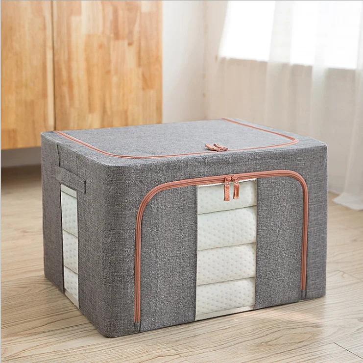 Reusable Custom Logo Hot Selling Modern Collapsible Big Clothing Storage Box Luxury Big Storage Boxes Home Organizer
