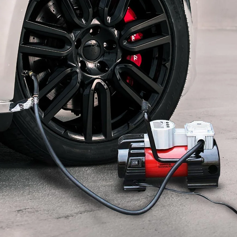 
Emergency Tyre Pump Inflator Portable Car 30MM Air Compressor Pump 