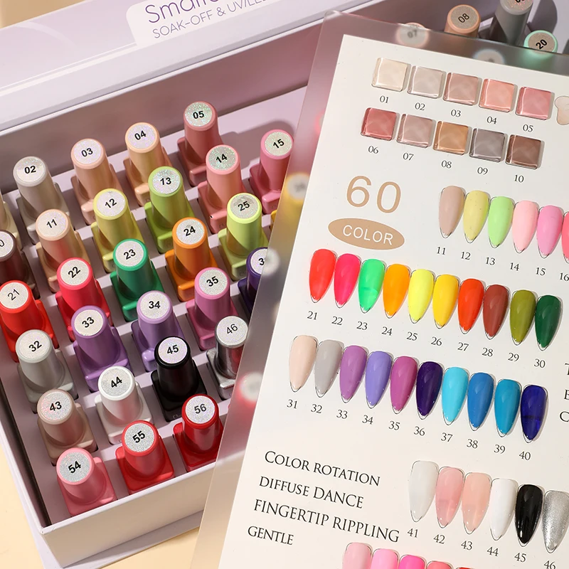 mix style china wholesale nail polish mix colors In box gel nail polish kit with uv light own brand nail polish