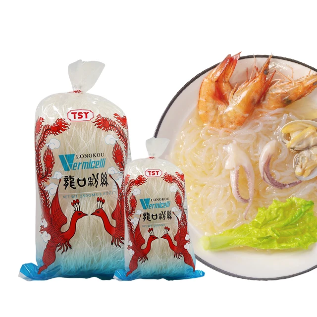 TSY Food Glass Noodles Factory Gluten Free Authentic Supply 125G 250G 460G Instant Dried Rice Vermicelli for All Diet