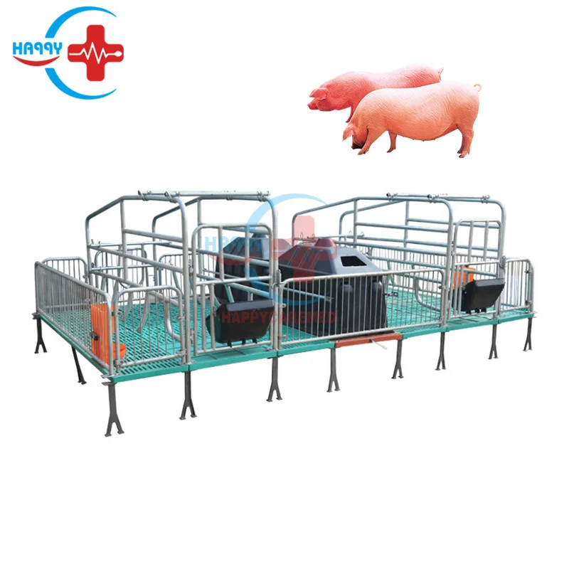 HC R099 Stainless steel Farm equipment pig farrowing crate Sow farrowing bed Pig Gestation stall piglet bed