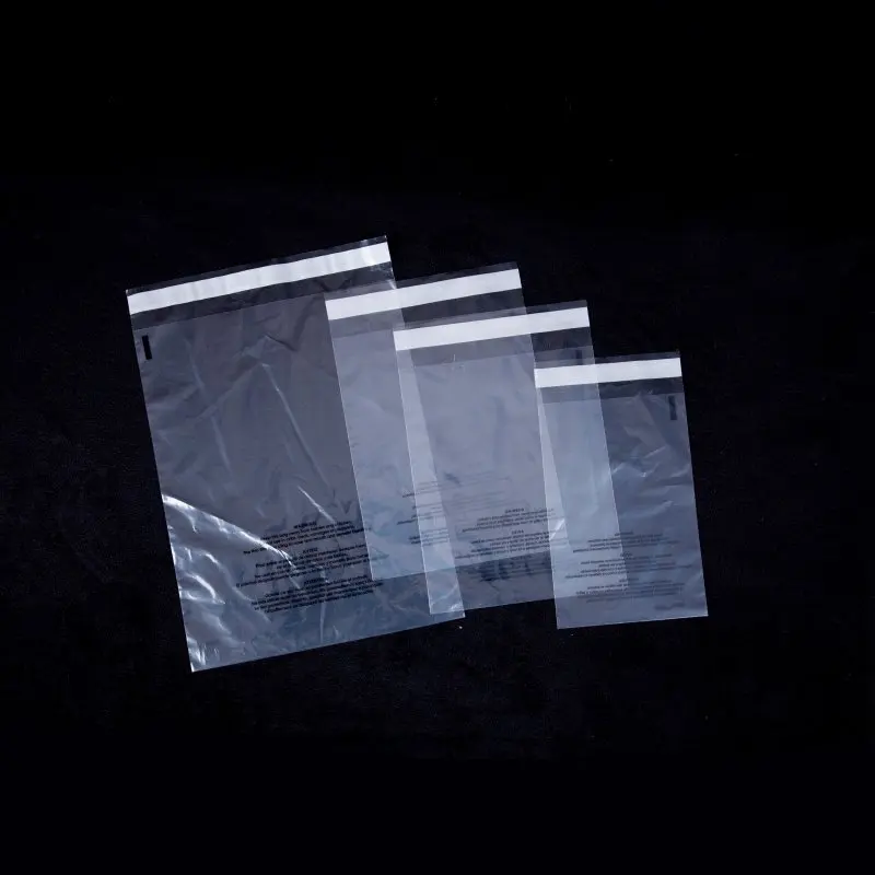 Custom flat 9x12 ldpe pe resealable plastic bag poly suffocation warning seal bags transparent with suffocation warning