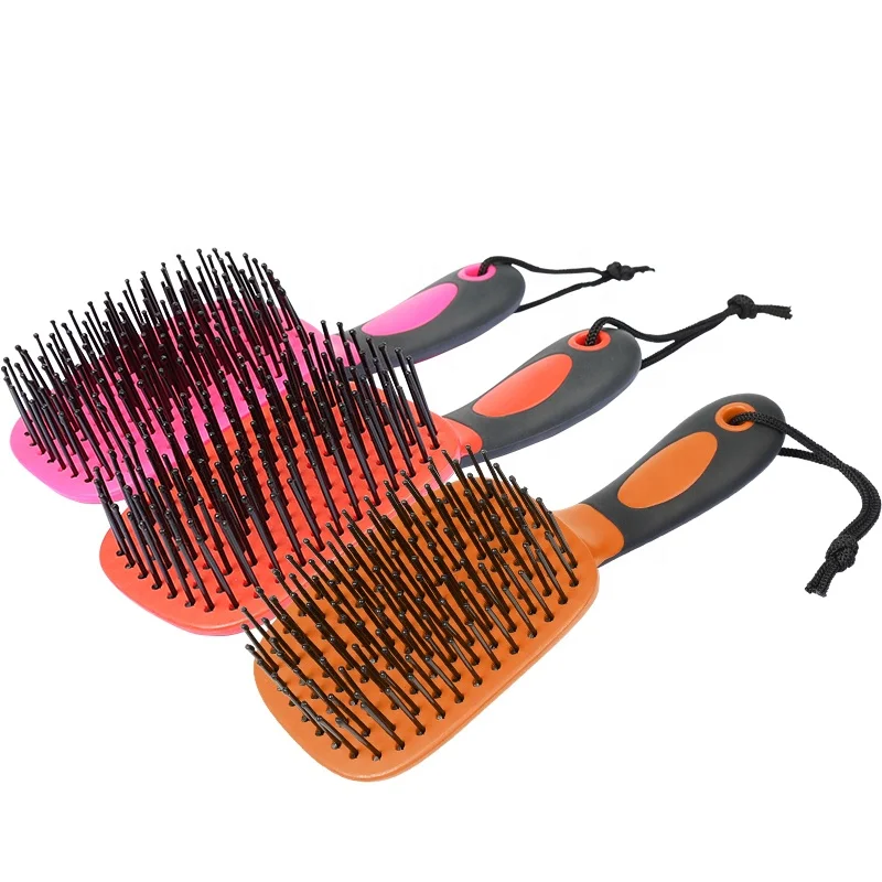 Professional Factory Custom Logo Horse Hair Tail Mane Cleaning Grooming brushes