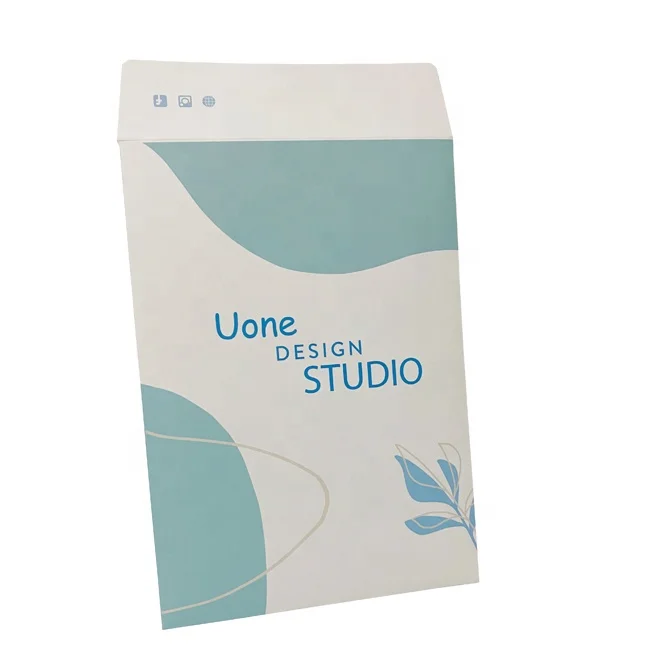 E-commerce Use Custom Logo Rigid A4 A5 Cardboard Paper Mailer Envelope For Shipping