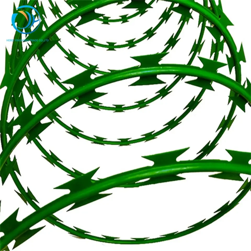 hot dipped galvanized razor barbed wire BTO-22 from china real factor