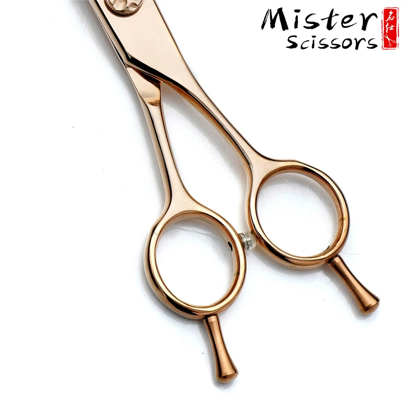 7.5 Inch Slim Shape Professional Pet Scissors Set Curved Stainless Steel Thinning