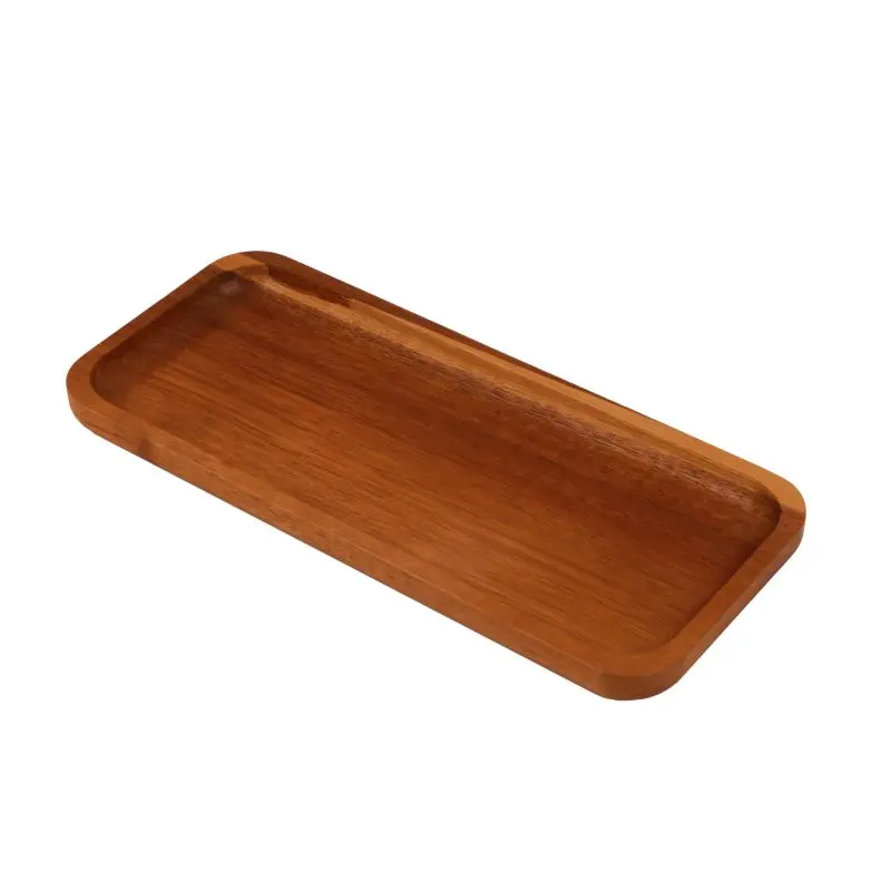 Acacia Wood Serving Platters and Trays Mini Boards Small Cheese Board Rectangle Wooden Tray for Kitchen Counter