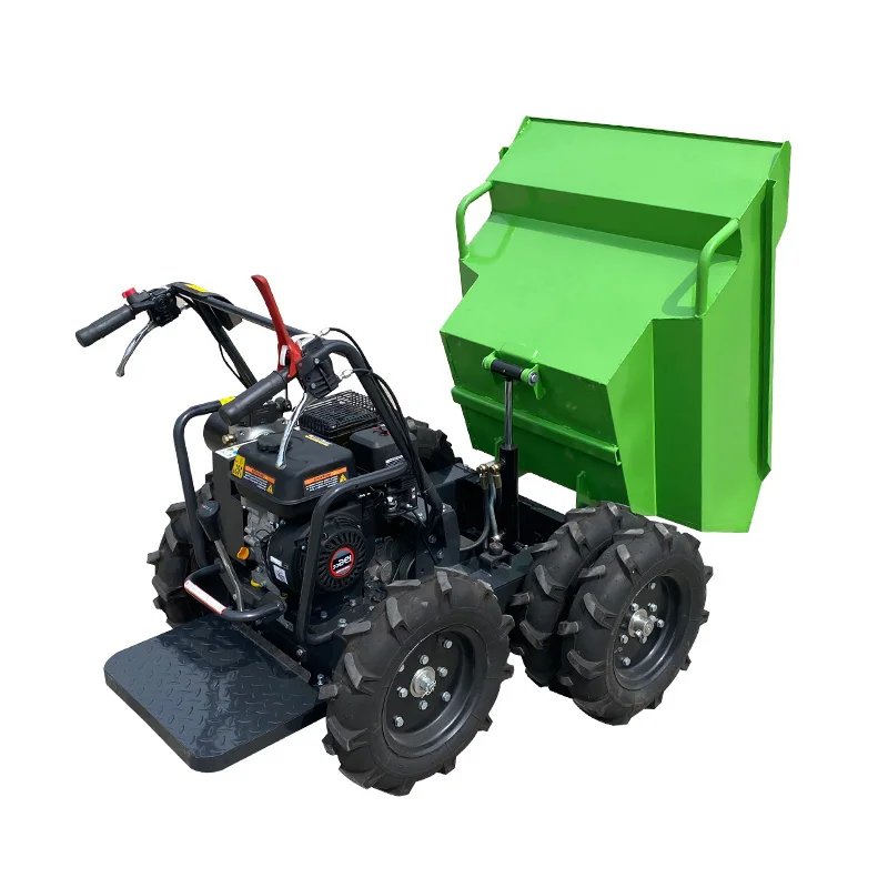 Top Quality 4x4 Mini Tractor Farm Wear-Resistant Wheels Self- Loader Mini Dump Truck With Wheeled