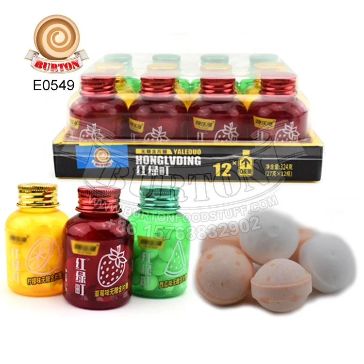 Child star square bubble gum fruity candy toy