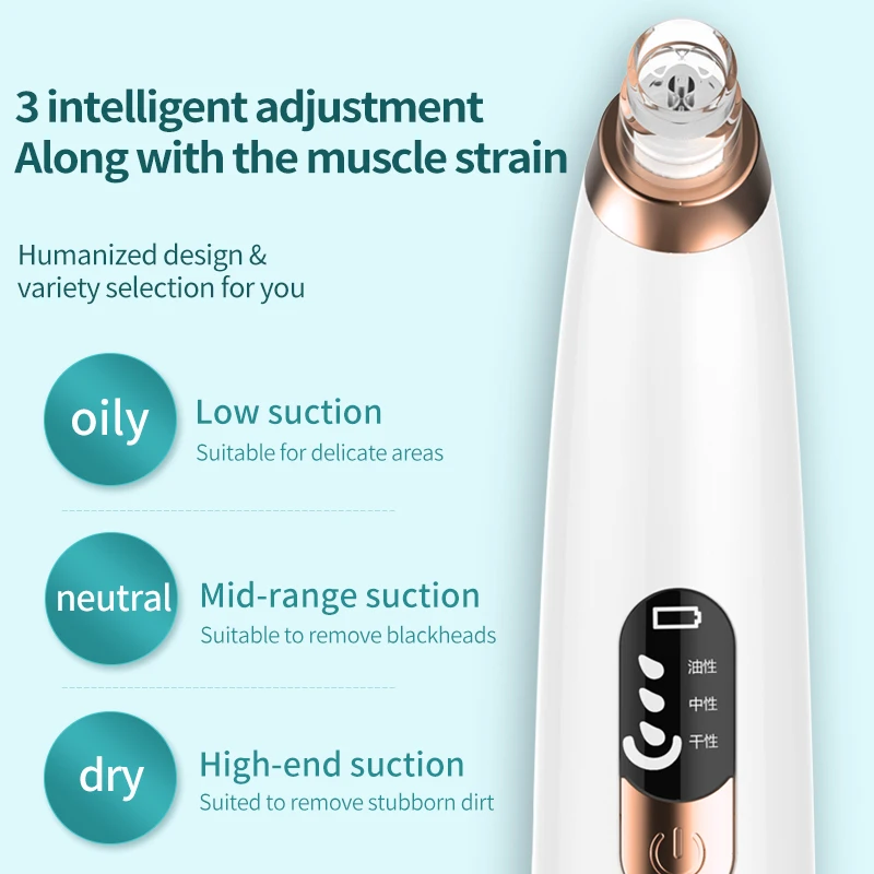 Hot Sale USB Rechargeable Electric Blackhead Remover Vacuum Nose Blackhead Remover