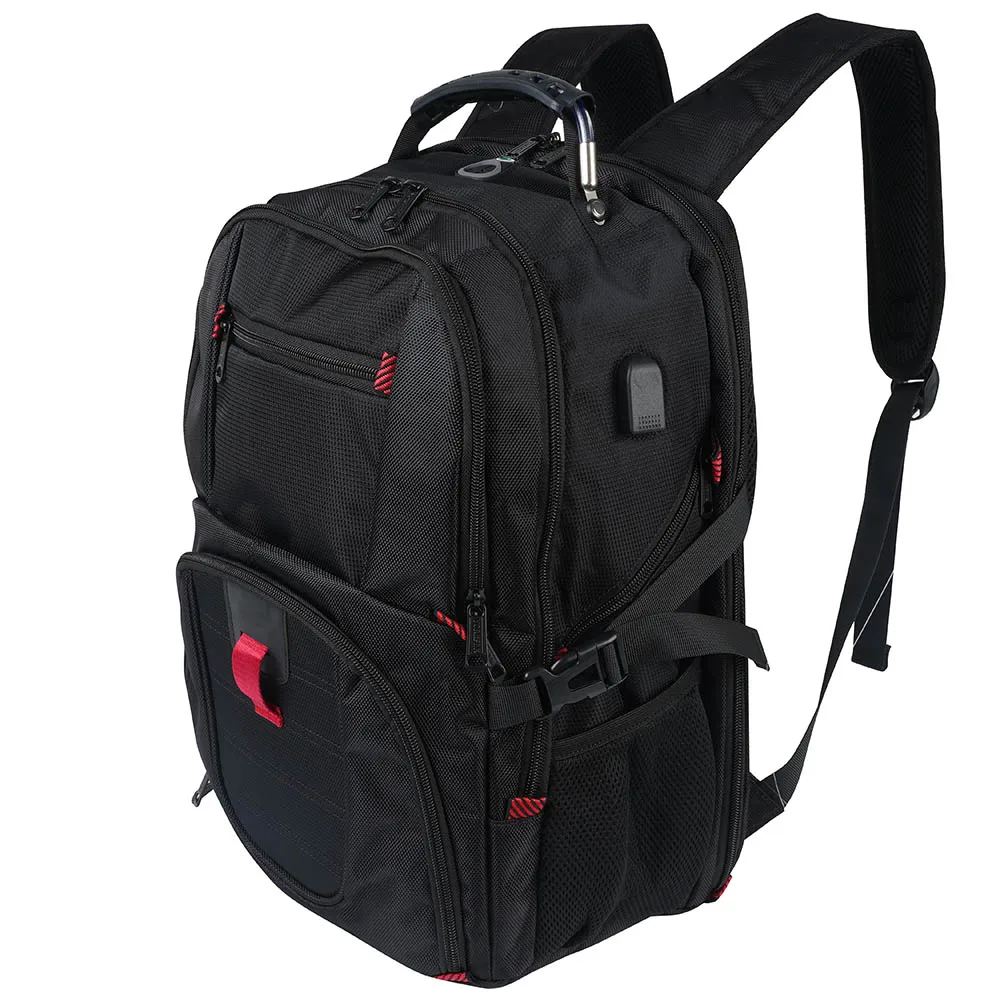 New Waterproof Laptop Backpack Men Anti Theft Luggage Bag Outdoor USB Large Capacity 17 inch Travel Backpack