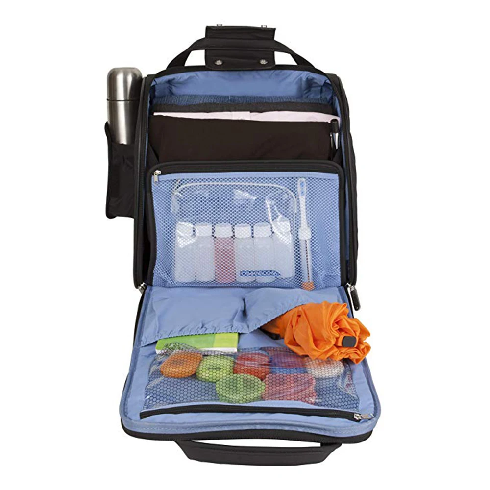 Custom make ODM all size suitcase trolley carry on cabin bag Rolling bag women lady quilted Wheeled Under seat Carry-on luggage