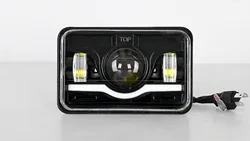 4x6 inch led truck headlamp for jeep wrangler accessories headlights for kenworth for Peterbilt 379