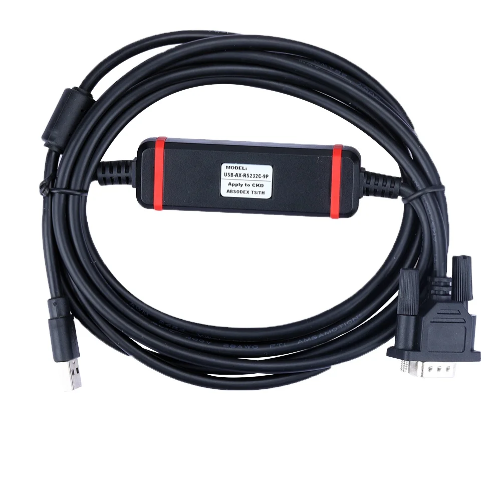 USB-AX-RS232C-9P for CKD Servo Drive ABSOdex Download Data Cable AX-RS232C-9P USB Communication Line Debugging Line
