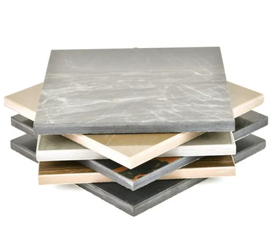 Fireproof double veneer 2-sided color HPL high-pressure compact phenolic laminated firewall board for hotel projects