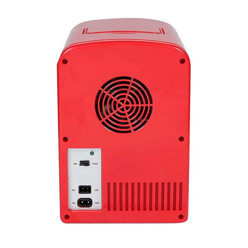 Mini Fridge AC/DC Small Refrigerator with Glass Front for car bedroom