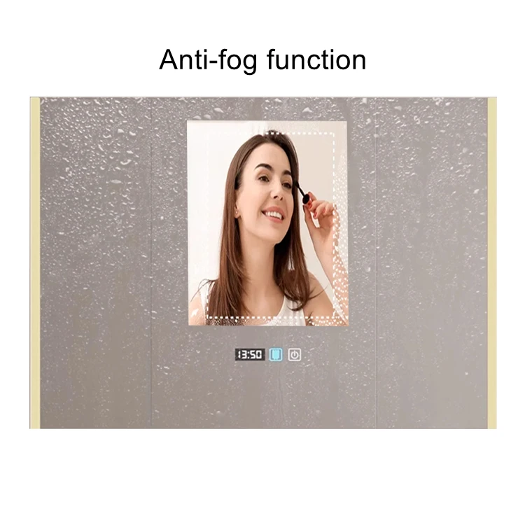 LED Bathroom Mirror with Lights  Wall Mounted Dimmable Smart Mirror