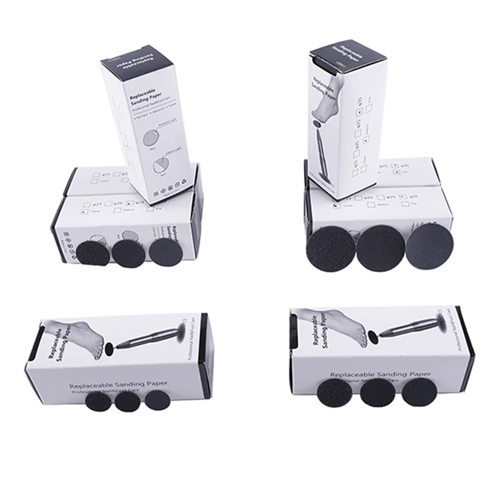 Professional Nail Foot Callus Remover Replaceable Pedicure Discs Sanding Sand Paper For Nail