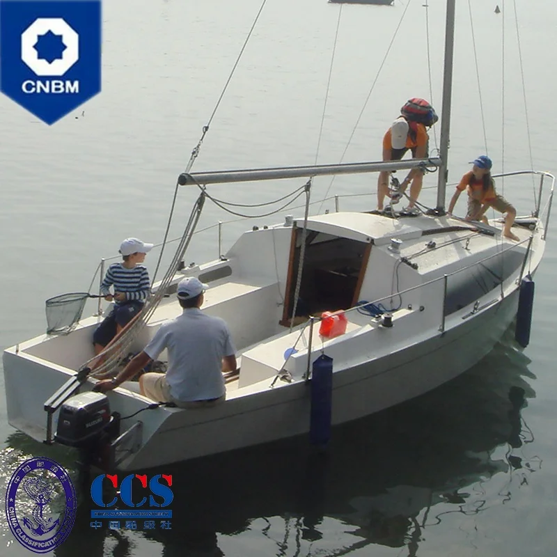 
24 ft OEM Custom Made in China Fiberglass Racing Sailboats Sail Boat Sailing Yachts Solar-Powered Boats for Sale 