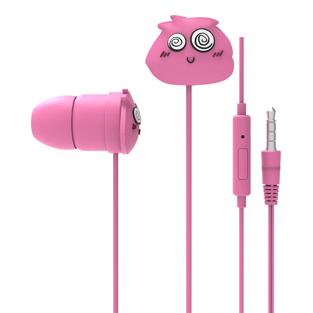 2022 guangdong electronic product cute earphone for girls cartoon kids wired headphones with microphone
