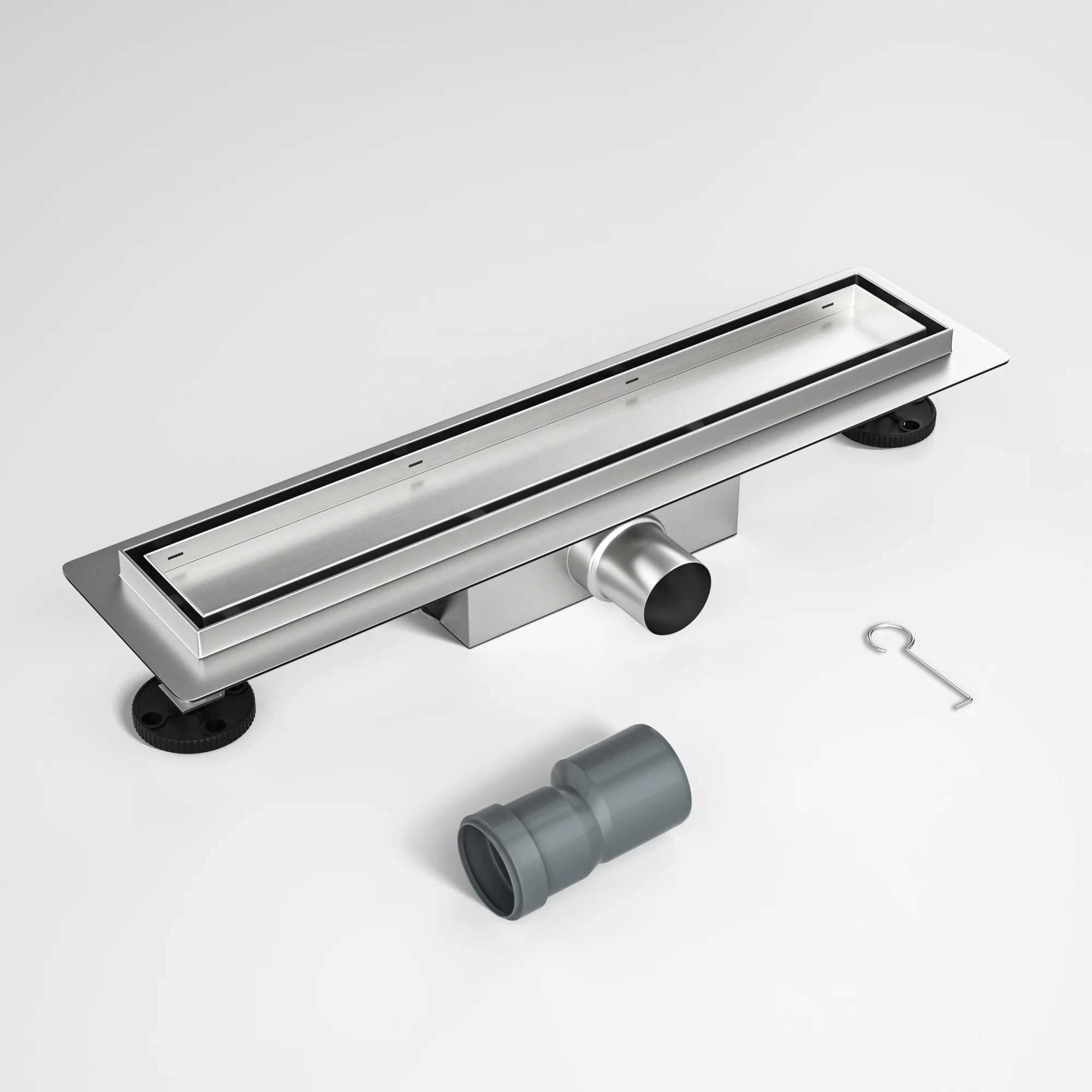 RTS Floor Drain Reversible 2-in-1 Cover Tile Insert Grate Premium Quality Brushed Stainless Steel T3 Bathroom Modern Strainer