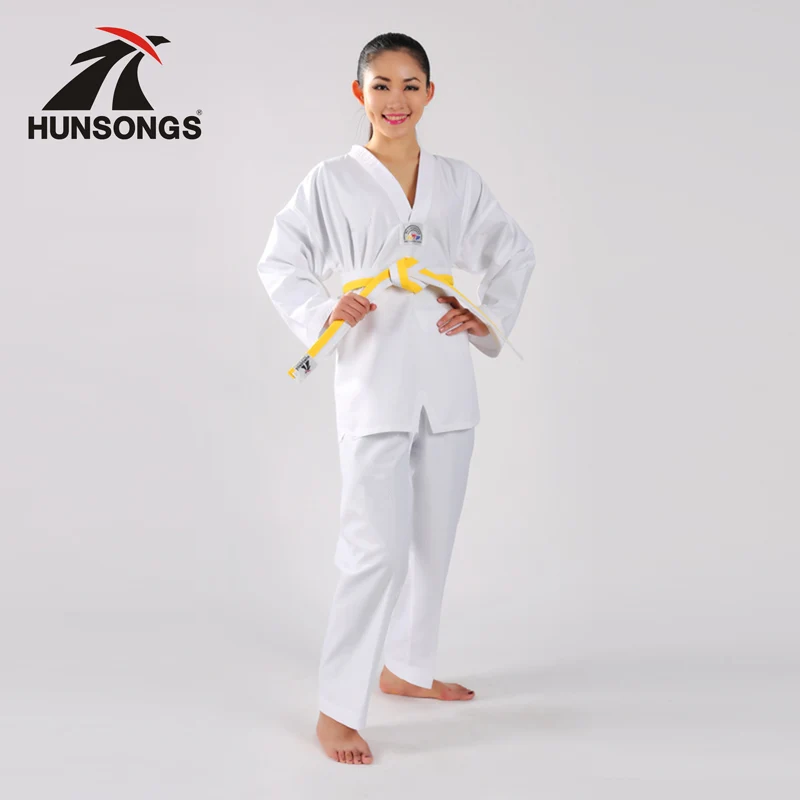 Best products for import WTF Approved costume ribbed fabric taekwondo uniform