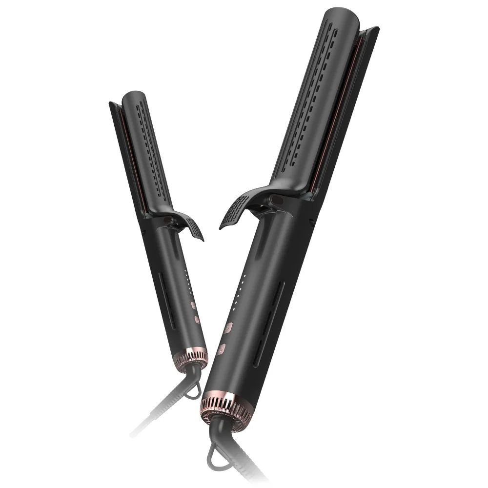 Hair Straightener and Curler 2 in 1 Curling Iron 360 Airflow Styler Professional Flat Iron with Tourmaline Ceramic Straightening