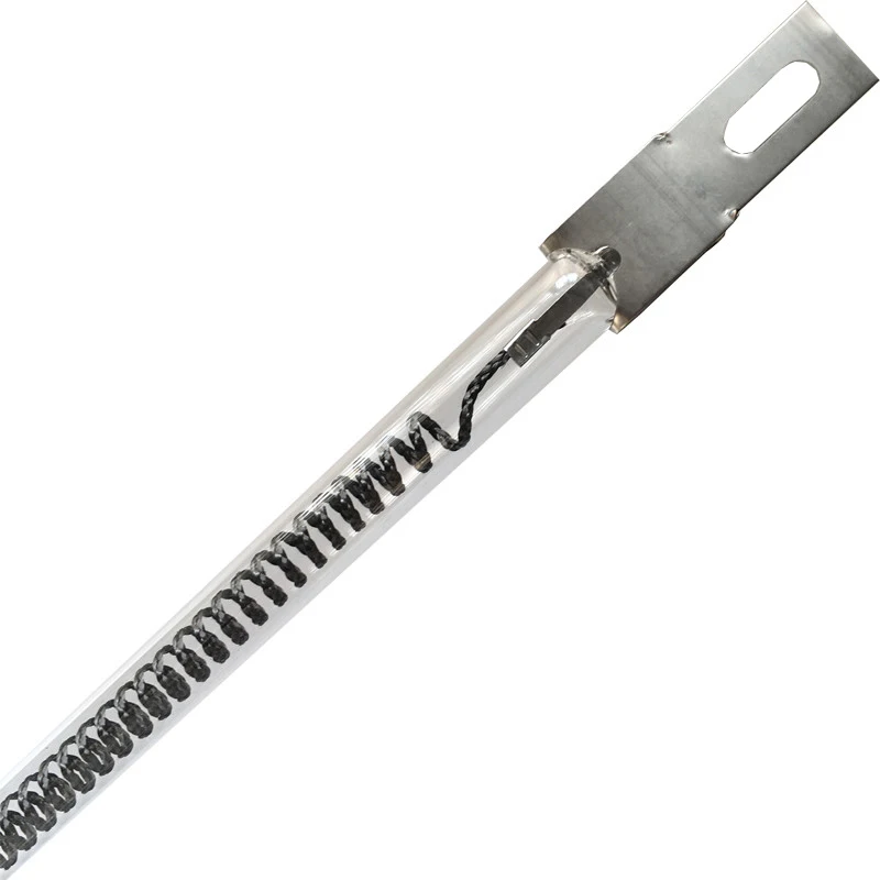 Good quality 500-2000W clear reflector customized medium wave infrared heat lamp for plastics process