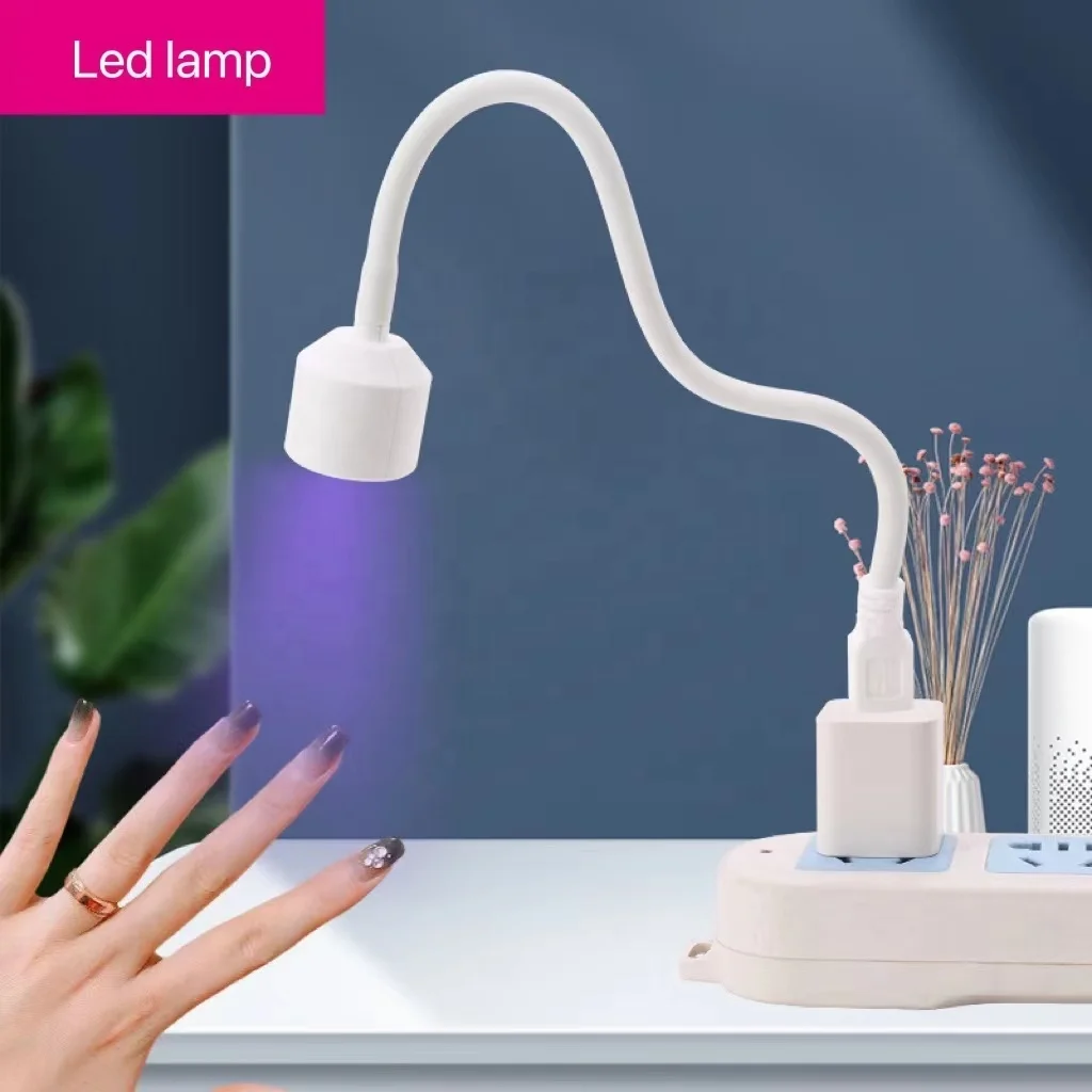 Новинка 2022 белая USB-лампа ультрафиолетовая светодиодная мини-лампа для сушки ногтей лампа с накладными
