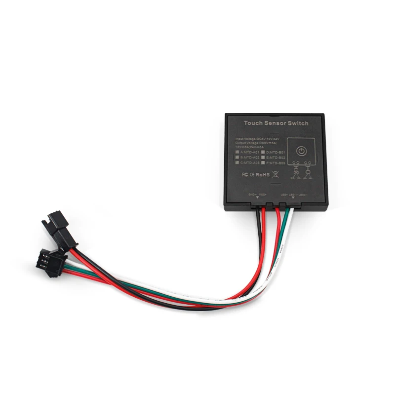 Маленький диммер для ванной 5 В 12 24 постоянного тока 15 см умный сенсорный выключатель зеркала светодиодное освещение