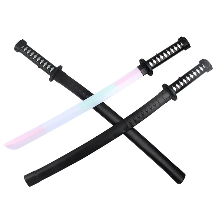 Light up toys colorful changing glowing sword lighting lightsaber led plastic for kids cosplay and play