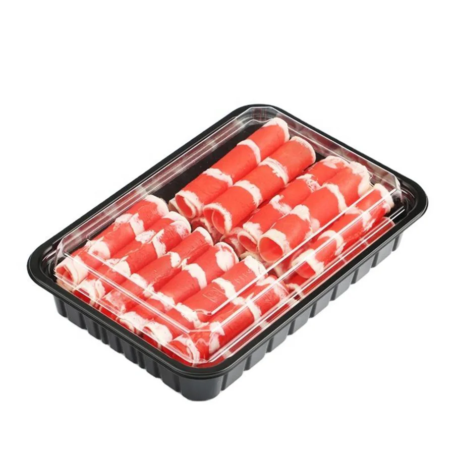 Wholesale Factory Custom Made Plastic Frozen Food Packaging Tray Meat Food Dumpling PP Trays