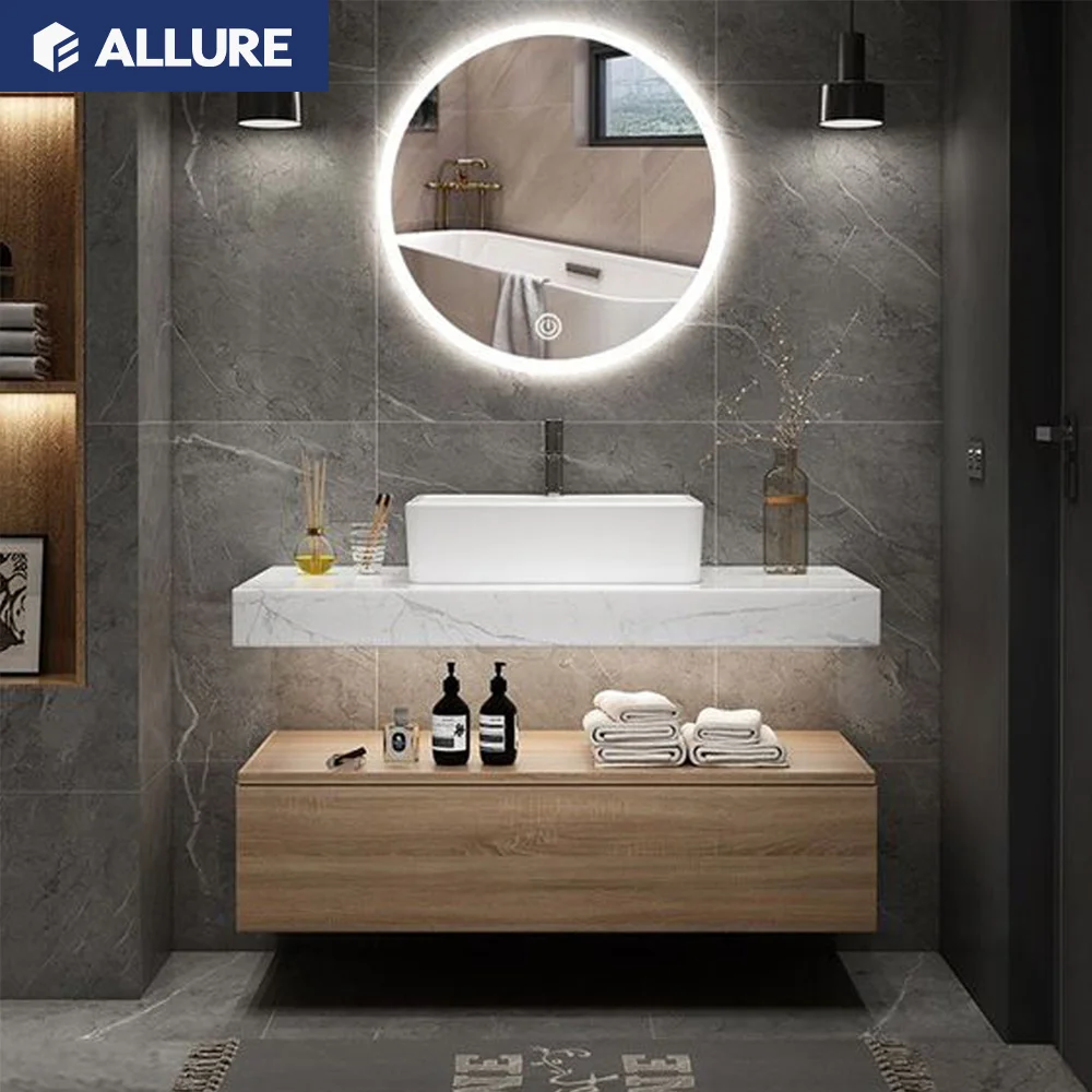 Привлекательный дешевый современный шкаф из ПВХ для ванной комнаты