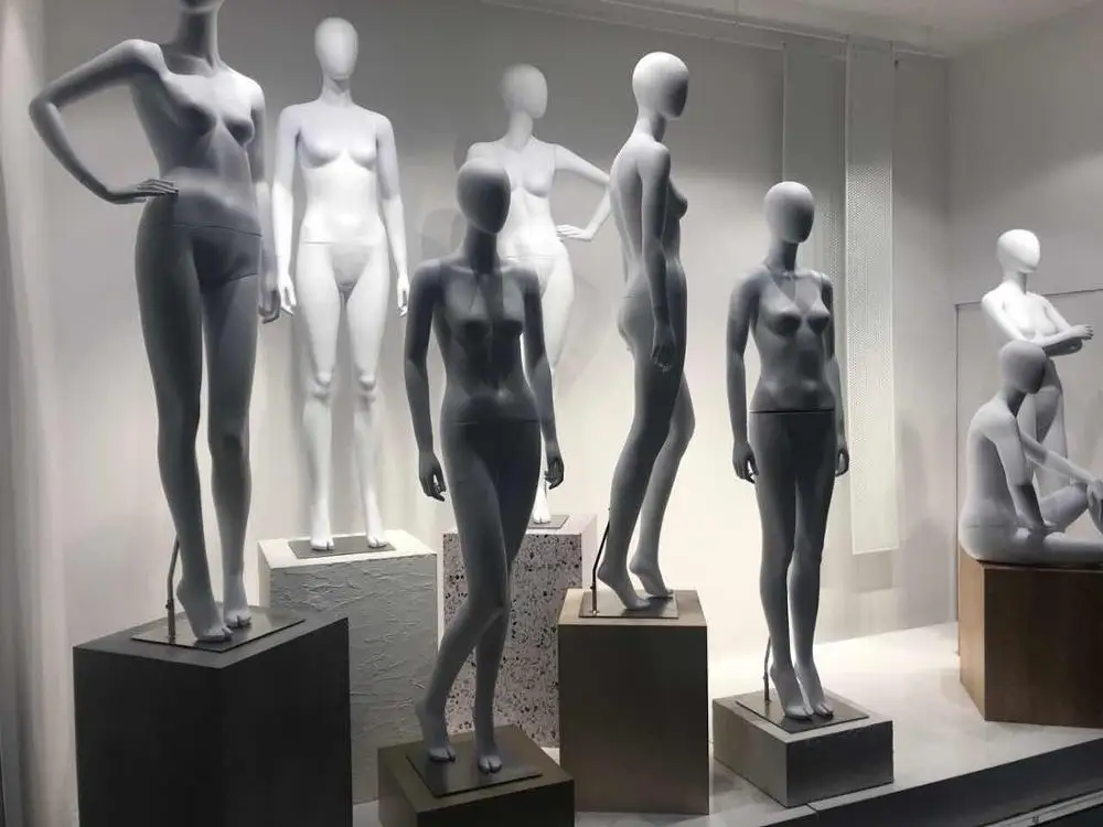 Wholesale Female Sexy Doll Fashion Young Lady Abstract Head Posing Mannequins For Window
