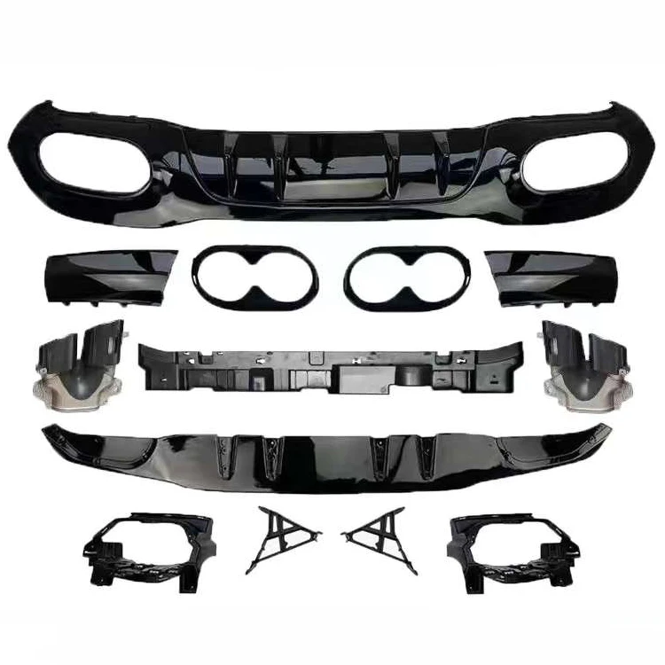 W177 2019-2021 A45s style front bumper rear diffuser body kit for Mercedes Benz A class car