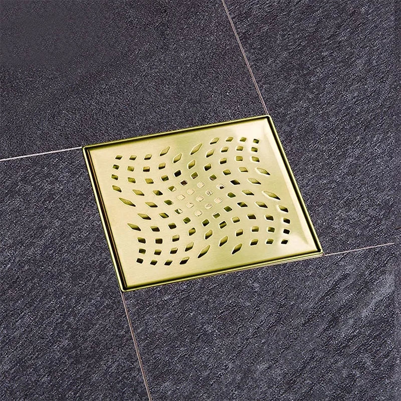 Stainless steel floor drain square detachable filter