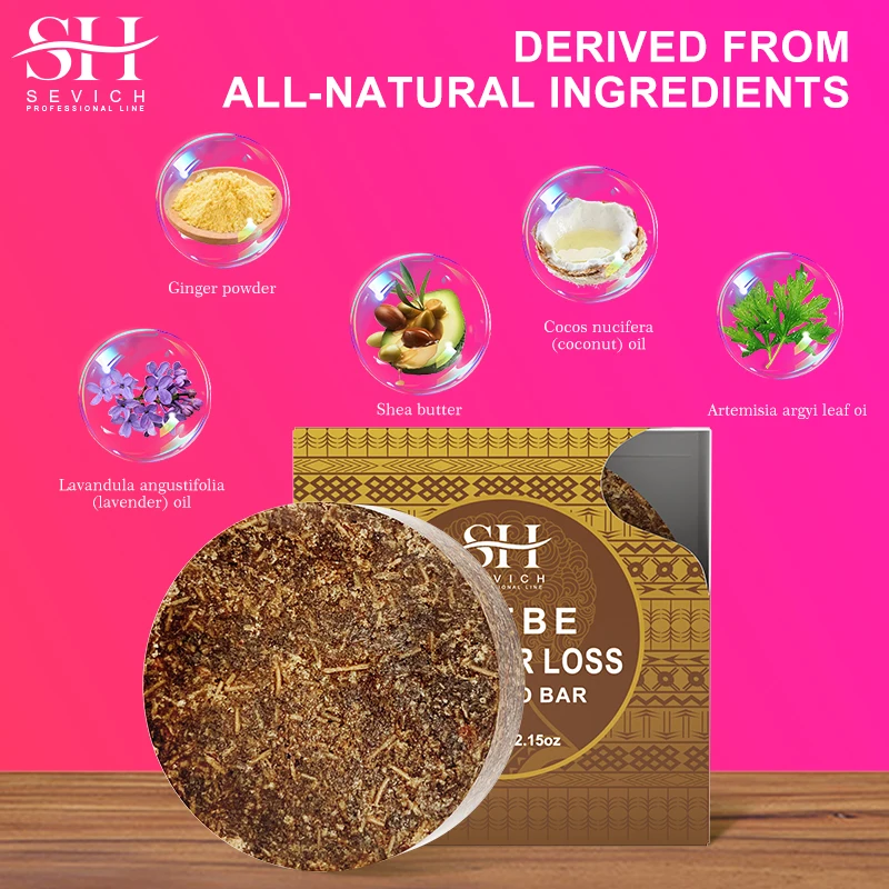 Africa Chad Chebe Shampoo Bar Natural Hair Growth Soap Women Fluffy Anti Loss Hair Regrowth Soap Treatment Hair Care Product