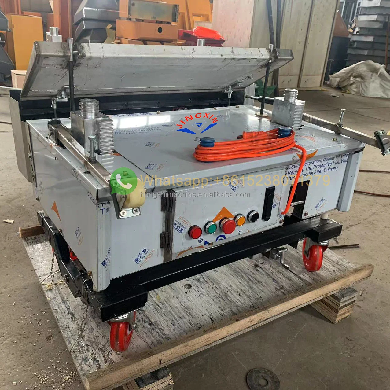 1000 M2/8h Automatic Cement Rendering Machine Wall Plastering Robot Render for Sale