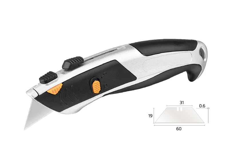 Hand Cutting Tools Heavy duty 18mm  SK5 blade utility  knife