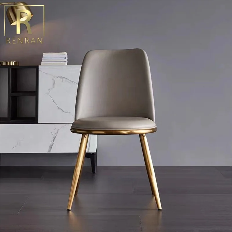 Modern contemporary new design dining room tables furniture sets stainless steel legs round marble stone top dining table