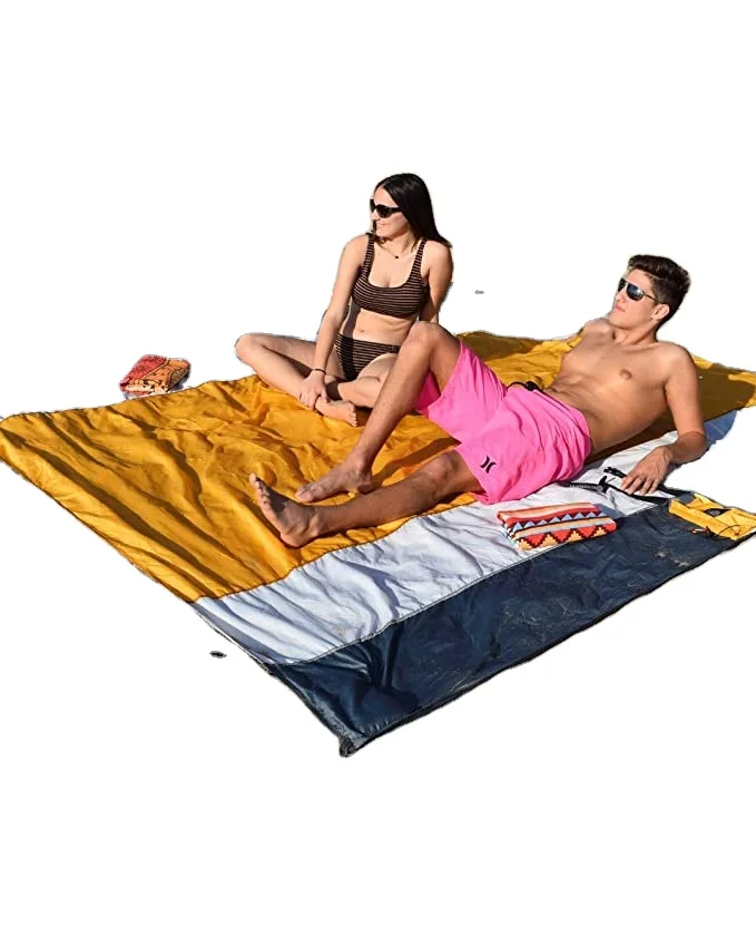 Nylon picnic Pocket blanket beach mat