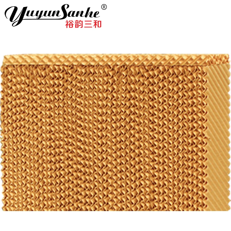 Honey Comb Cooling Pad Water Circulation Cooling  for Agricultural Greenhouse Paper Evaporative Cooling Pad